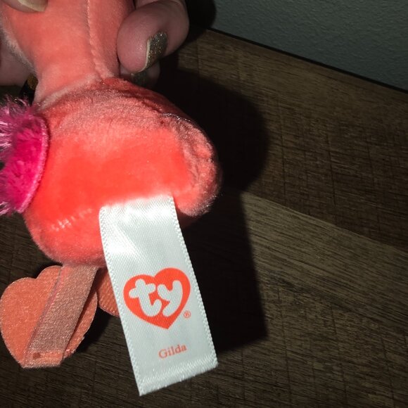 Beanie Boo Flamingo Lot Franny and Gilda Plush Clip - Picture 3 of 5